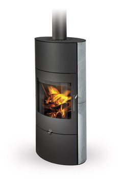 Фото Аккумуляционная печь-камин Romotop SONE 02 A камень, Стальные печи