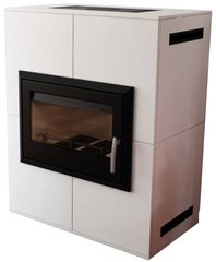 Фото Стальная каминная печь Thorma LAGO fireplace set white, Стальные печи