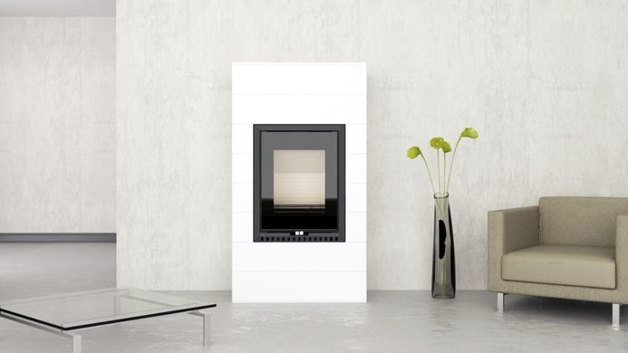 Фото Стальная каминная печь Thorma RIVO fireplace set white, Стальные печи