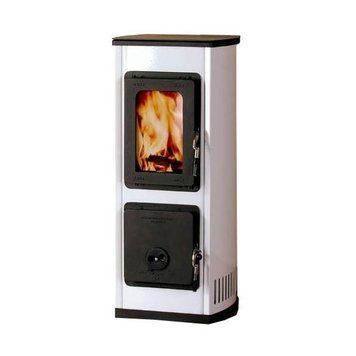 Фото Стальная каминная печь Thorma MILANO IIb thermoplatte white, Стальные печи
