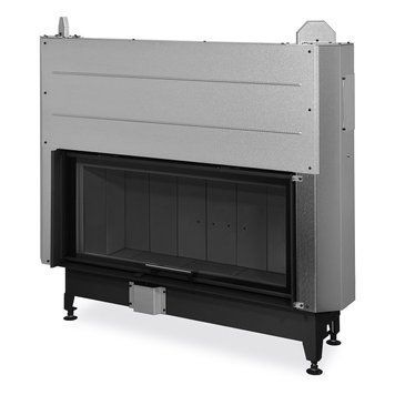 Фото Широкоформатная каминная топка с темным шамотом Romotop HEAT 3g L 110.50.05, Воздушные топки