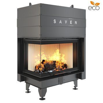 Фото Каминная топка угловая SAVEN Energy Up 75х50х47L (15,1 kW) ECO, Воздушные топки