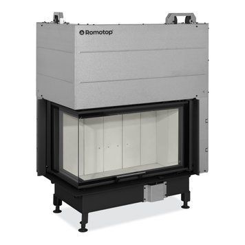 Фото Угловая каминная топка с гильотиной левая Romotop HEAT L 3g L 81.51.40.24, Воздушные топки
