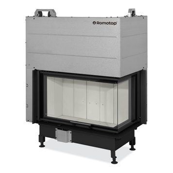 Фото Угловая каминная топка с гильотиной правая Romotop HEAT R 3g L 81.51.40.24, Воздушные топки